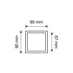 Ιταλικό Επίχρυσο Σταθερό Πόμολο Opera Crystal με Swarovski® crystals 095 - Image 2