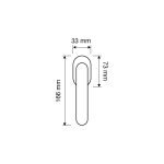 Ιταλικό γρυλόχερο Point σε Χρώμιο Ματ 120 - Image 2