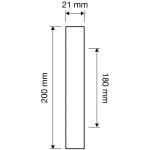 Ιταλική Χρώμιο Ματ Λαβή Reflex με Swarovski® crystals 110 - Image 2