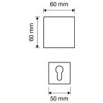 Ιταλικό Χρώμιο Περιστεφόμενο Πόμολο με ροζέτα Reflex με Swarovski® crystals 112 - Image 2