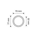 Ιταλικό Επίχρυσο Σταθερό Πόμολο Shell Mesh με Swarovski® crystals 002 - Image 2