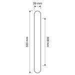 Ιταλική Χρώμιο Λαβή Spirit Mesh με Swarovski® crystals 145 - Image 2