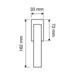 Ιταλικό γρυλόχερο Stream Zincral σε Χρώμιο Ματ 148 - Image 2