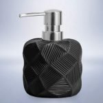 DISPENSER POLYRESIN SL8142 ΜΑΥΡΟ 8x8x14,8 cm