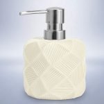 DISPENSER POLYRESIN SL8142 ΕΚΡΟΥ 8x8x14,8 cm