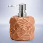 DISPENSER POLYRESIN SL8142 ΠΟΡΤΟΚΑΛΙ 8x8x14,8 cm