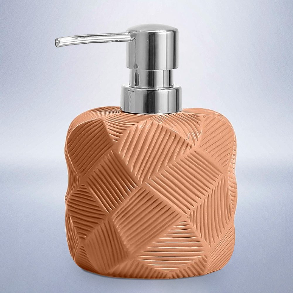 dispenser-polyresin-sl8141-portokali-8x8x148-cm-8141orange DISPENSER POLYRESIN SL8142 ΠΟΡΤΟΚΑΛΙ 8x8x14,8 cm - Image 1