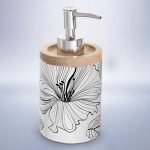 DISPENSER WhiteFlower 7,5x7,5x18,5cm