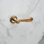 Ιταλικό Vintage Πόμολο Aisha French gold με ροζέτα 008 - Image 4