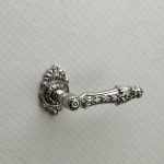 Ιταλικό Vintage Πόμολο Arcadia French black με ροζέτα 019 - Image 2