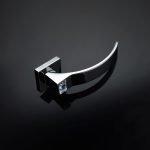 Ιταλικό Χρώμιο Πόμολο με ροζέτα Elios Crystal με Swarovski® crystals 039 - Image 2