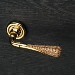 Ιταλικό Επίχρυσο Πόμολο με ροζέτα Feeling με Swarovski® crystals 042 - Image 2