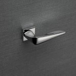 Ιταλικό πόμολο Komfort με ροζέτα σε Χρώμιο 106 - Image 2