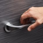 Ιταλικό πόμολο Living με ροζέτα σε Χρώμιο Ματ 109 - Image 2