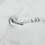 Ιταλικό Χρώμιο Ματ Πόμολο με ροζέτα Luce με Swarovski® crystals 077 - Image 2