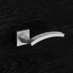 Ιταλικό Χρώμιο Ματ Πόμολο με ροζέτα Profilo Mesh με Swarovski® crystals 107 - Image 2