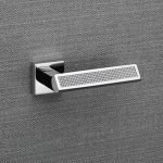 Ιταλικό Χρώμιο Πόμολο Riflesso Mesh με ροζέτα με Swarovski® crystals 127 - Image 2