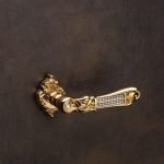 Ιταλικό Επίχρυσο Πόμολο Tiffany Mesh με ροζέτα με Swarovski® crystals 136 - Image 2