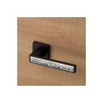 Ιταλικό πόμολο Zen Fusion με πλακά σε Μάυρο/Χρώμιο 164 - Image 2