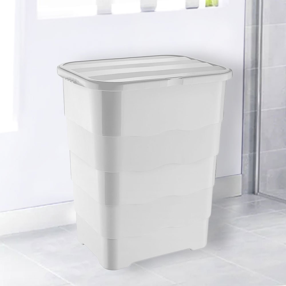 laundry-basket-sl7348-2-47x36x56cm-65lt-7348b ΚΑΛΑΘΙ ΑΠΛΥΤΩΝ SL7348-2 47x36x56cm 65LT - Image 1
