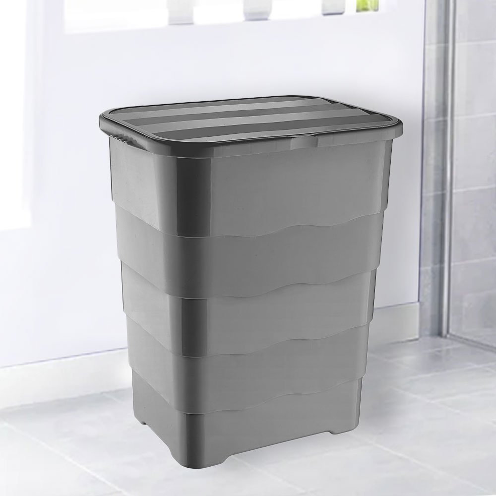 laundry-basket-sl7348-5-47x36x56cm-65lt-7348e ΚΑΛΑΘΙ ΑΠΛΥΤΩΝ SL7348-5 47x36x56cm 65LT - Image 1
