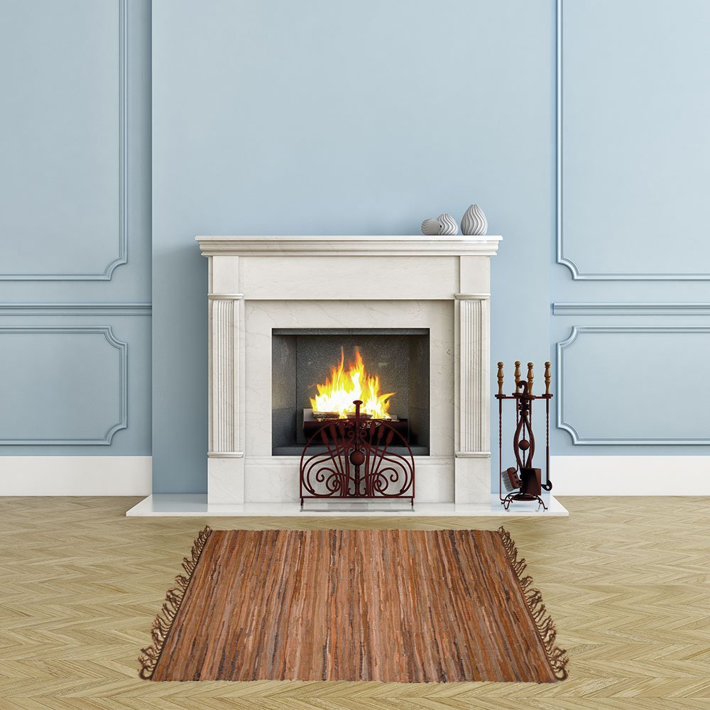 leather-rug-sl8530-3-50x80-8530c-1-2 ΔΕΡΜAΤΙΝΟ ΧΑΛAΚΙ SL8530-3 70X140 - Image 1