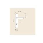 Ιταλικό Επίχρυσο Πόμολο με πλάκα Ninfa Crystal με Swarovski® crystals 091 - Image 2