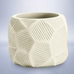 ΠΟΤΗΡΟΘΗΚΗ POLYRESIN SL8142 ΕΚΡΟΥ 8x8x8,4 cm