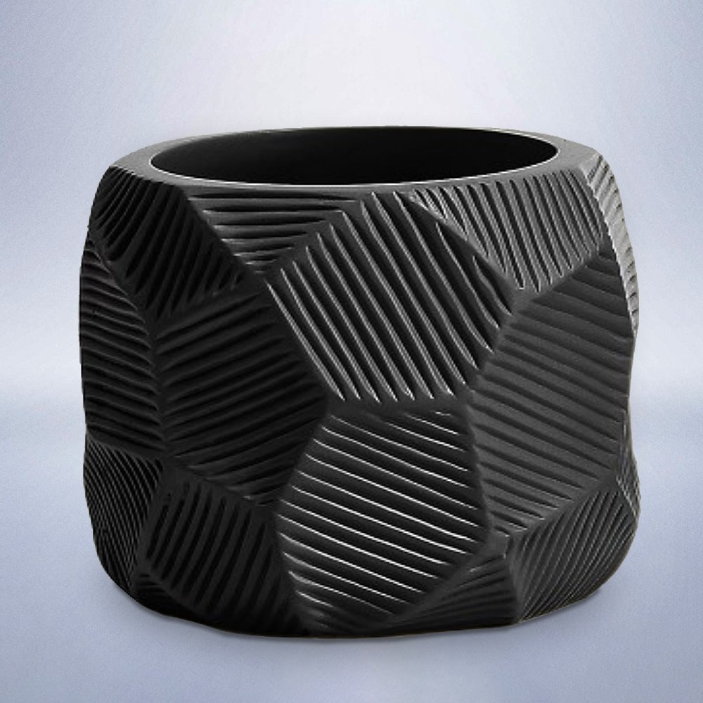 potirothiki-polyresin-sl8142-mavri-8x8x84-cm-8142black ΠΟΤΗΡΟΘΗΚΗ POLYRESIN SL8142 ΜΑΥΡΗ 8x8x8,4 cm - Image 1