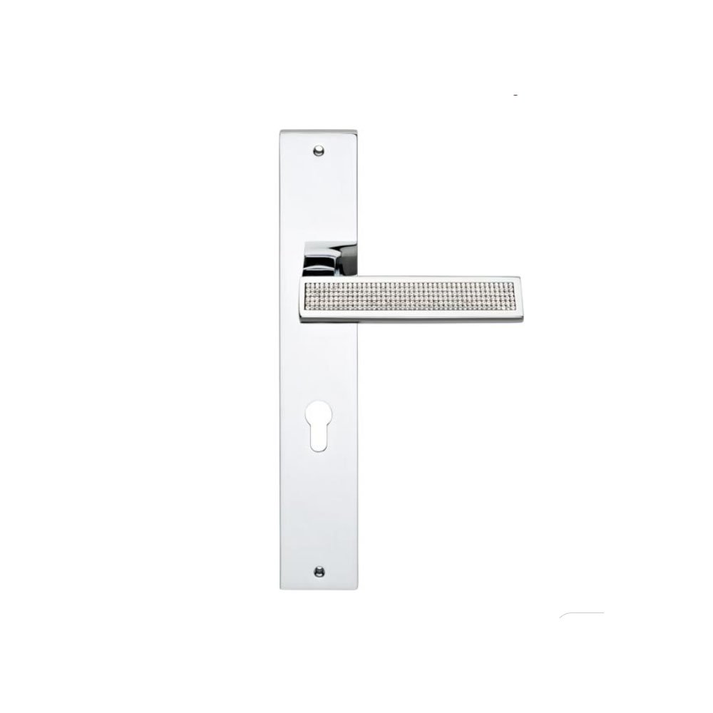 riflesso-mesh1 Ιταλικό Χρώμιο Πόμολο με Πλάκα Riflesso Mesh με Swarovski® crystals 126 - Image 1