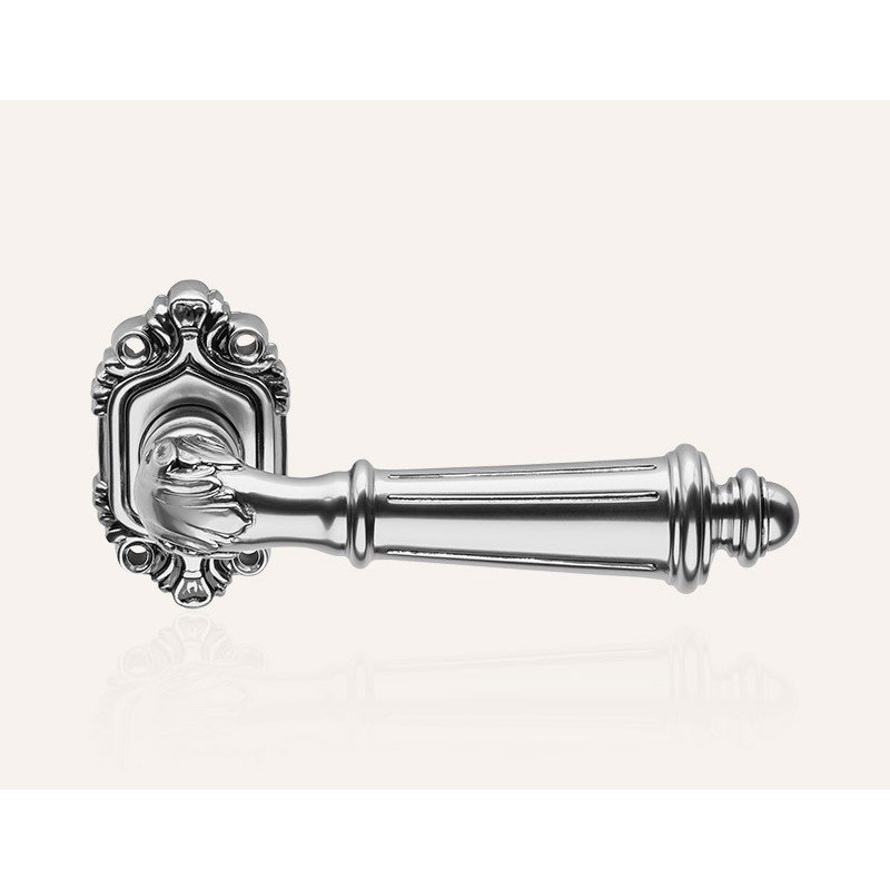 still-aida-nf-door-handle Ιταλικό Vintage Πόμολο Aida French black με ροζέτα 001 - Image 1