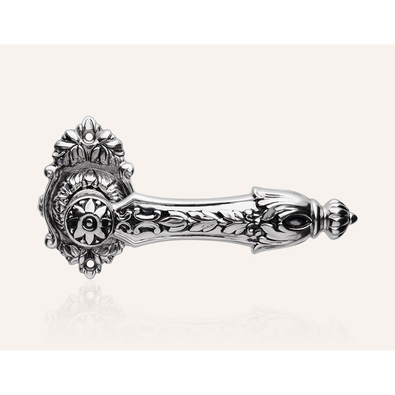 still-arcadia-nf-door-handle Ιταλικό Vintage Πόμολο Arcadia French black με ροζέτα 019 - Image 1