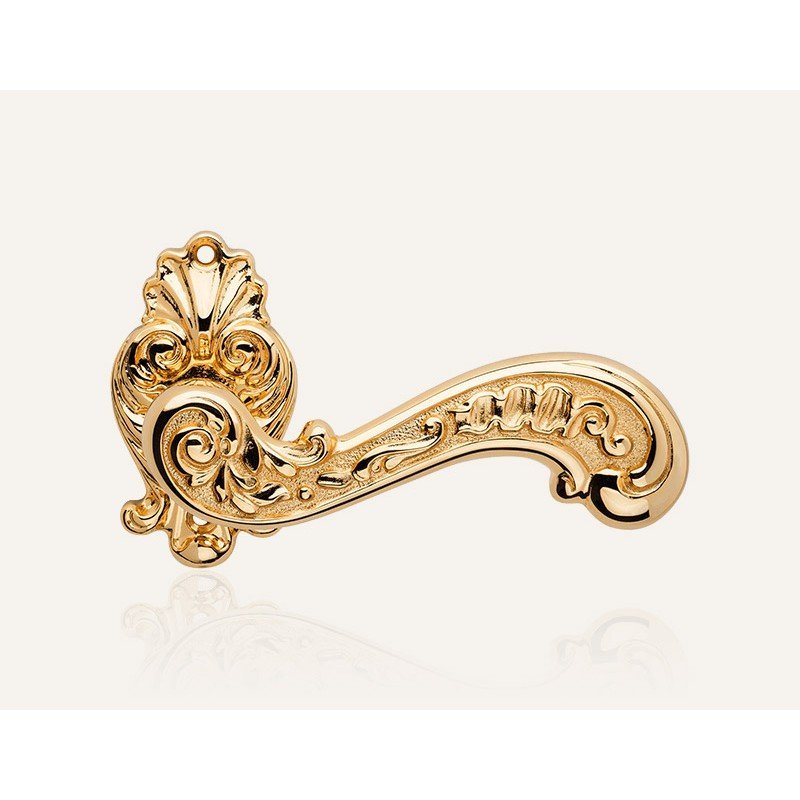 still-barocco-oz-door-handle Ιταλικό Vintage Πόμολο Barocco Επίχρυσο με ροζέτα 030 - Image 1