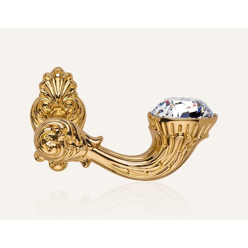 still-brilliant-diamond-oz-door-handle Ιταλικό Επίχρυσο Πόμολο με ροζέτα Brilliant Diamond με Swarovski® crystals 025 - Image 1