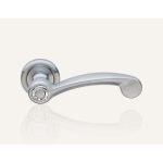 Ιταλικό Χρώμιο Ματ Πόμολο με ροζέτα Cosmic με Swarovski® crystals 013