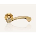 Ιταλικό Επίχρυσο Πόμολο με ροζέτα Cosmic με Swarovski® crystals 012