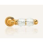 Ιταλικό Επίχρυσο Πόμολο με ροζέτα Crystal με Swarovski® crystals 034 - Image 3