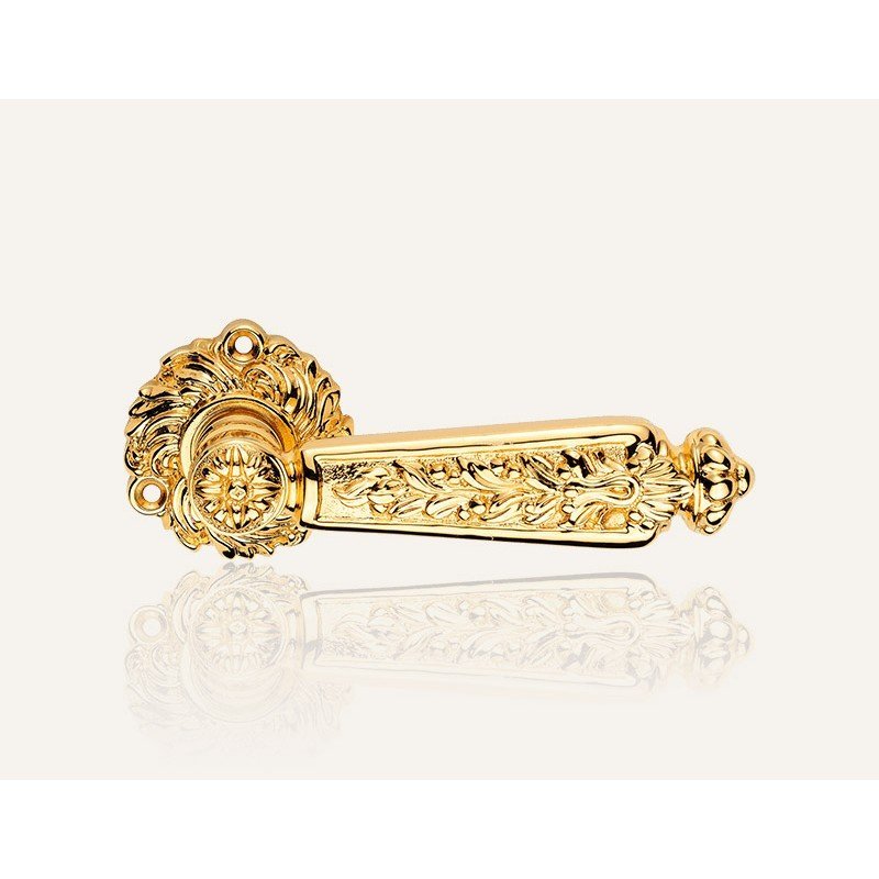 still-epoca-oz-door-handle Ιταλικό Vintage Πόμολο Epoca Επιχρυσό με ροζέτα 049 - Image 1