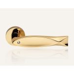 Ιταλικό Επίχρυσο Πόμολο με ροζέτα Fish Crystal με Swarovski® crystals 053