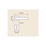 Ιταλικό Vintage Πόμολο Frida Μπρονζέ Ματ με ροζέτα 058 - Image 5