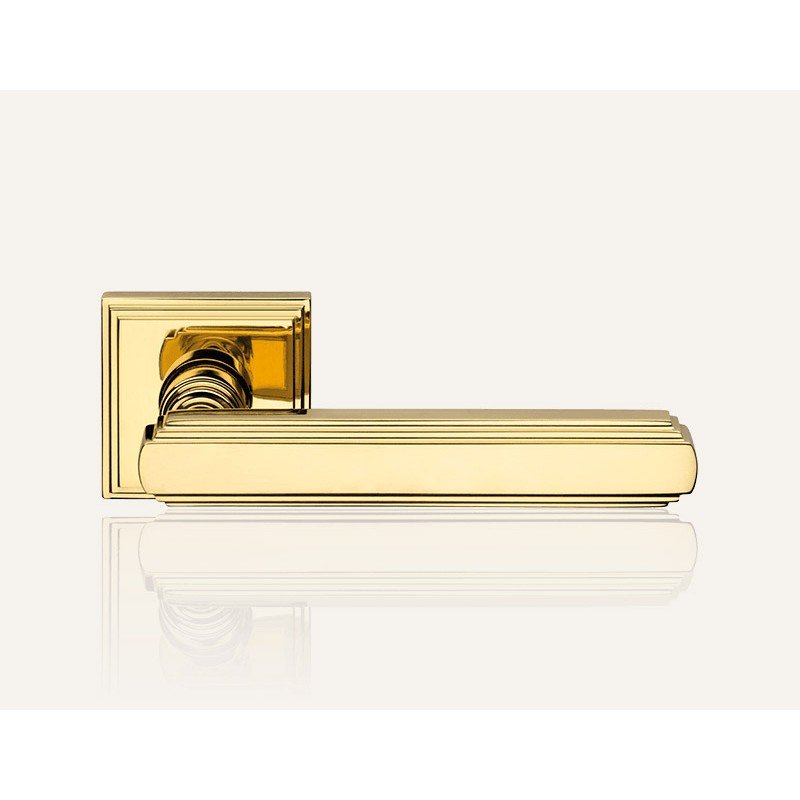 still-glamor-ol-door-handle Ιταλικό Vintage Πόμολο Glamor Επιχρυσό με ροζέτα 068 - Image 1