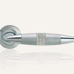 Ιταλικό Χρώμιο Πόμολο με ροζέτα Havana Mesh με Swarovski® crystals 063