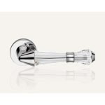 Ιταλικό Χρώμιο Πόμολο με ροζέτα Luce με Swarovski® crystals 076 - Image 2