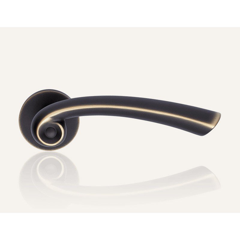 still-nau-bm-door-handle Ιταλικό πόμολο Nau με ροζέτα σε Μπρονζέ 119 - Image 1