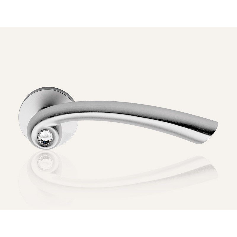 still-nau-crystal-cs-door-handle Ιταλικό Χρώμιο Ματ Πόμολο με ροζέτα Nau Crystal με Swarovski® crystals 083 - Image 1