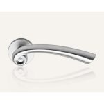 Ιταλικό πόμολο Nau με ροζέτα σε Χρώμιο Ματ 115