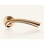 Ιταλικό πόμολο Nau με ροζέτα σε Επίχρυσο 116