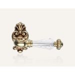 Ιταλικό Μπρονζέ Πόμολο με ροζέτα Ninfa Crystal με Swarovski® crystals 088