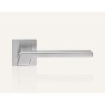 Ιταλικό πόμολο Stream Zincral με ροζέτα σε Χρώμιο Ματ 146