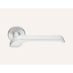 Ιταλικό πόμολο Turbo Zincral με ροζέτα σε Χρώμιο Ματ 150